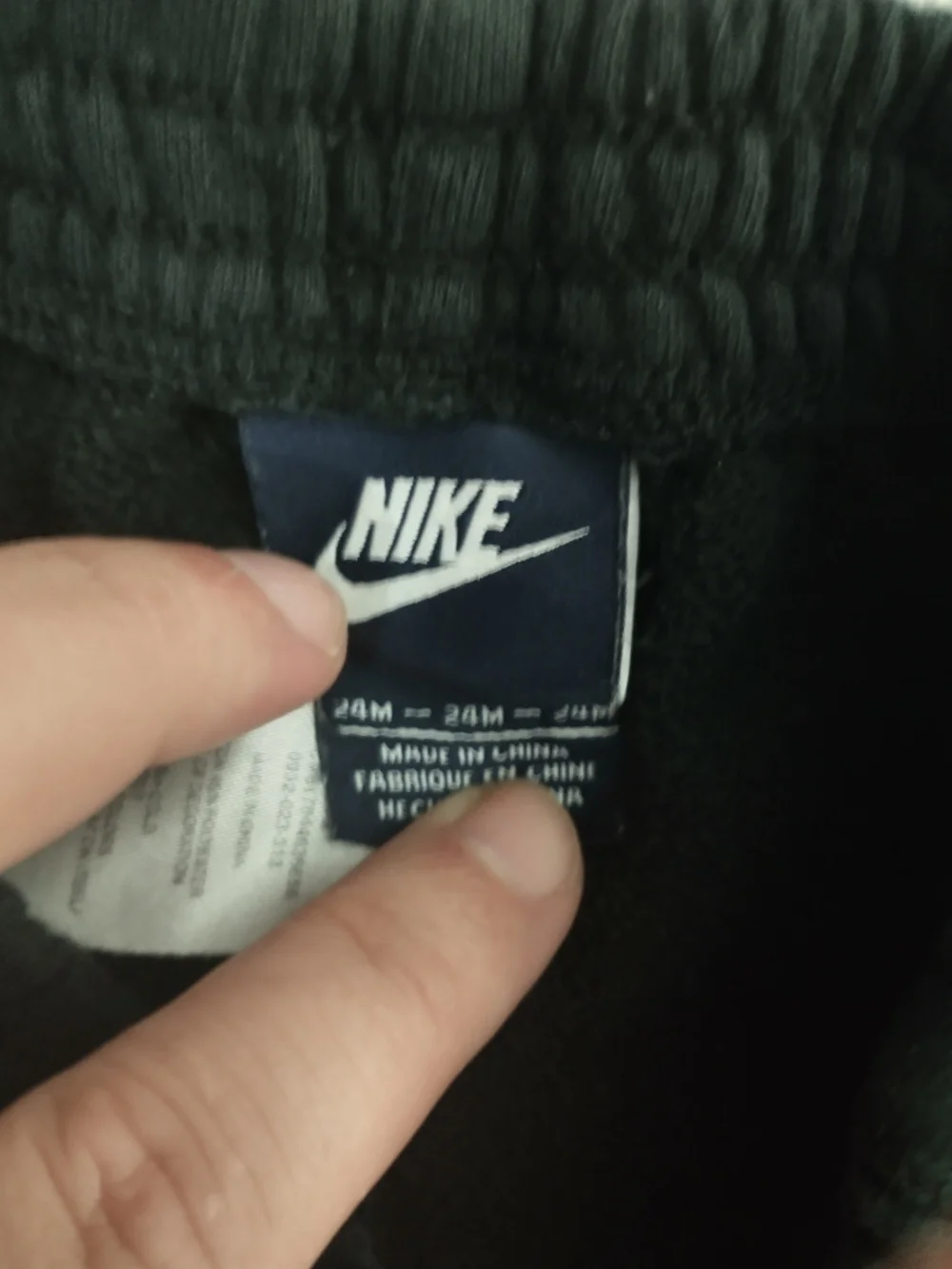 Kids / Boys - 24m (2T) - Nike Black Sweatpants w/ Neon Yellow Logo